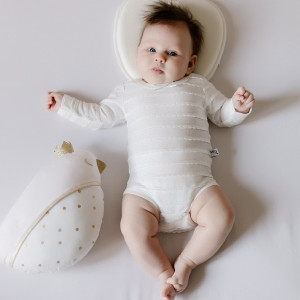 Ортопедическая подушка "Бабочка" молочный