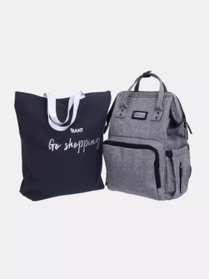 Сумка для мамы + шоппер RANT "Shopping Set" RB006 Trends Grey