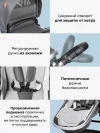 Коляска-трансформер Farfello Aimile Original New Silver 2 в 1 Темно-серый