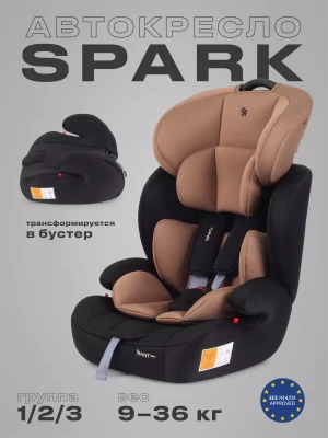 Автокресло Rant Basic Spark ZY10 1/2/3 (9-36 кг) Grey - фото 1