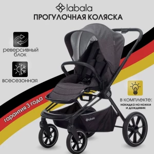 Коляска прогулочная Labala Raiz Stone grey ч/р