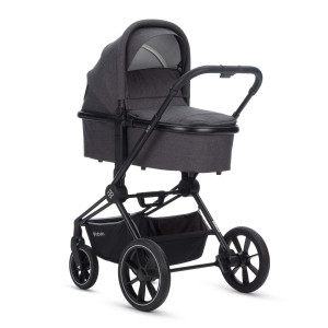 Коляска 2 в 1 Labala Raiz черная рама Stone grey