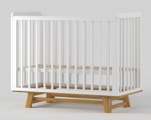 Кроватка Incanto Anniken New 120*60 с маятником белый/бук - фото 1