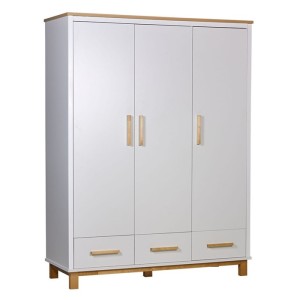 Шкаф Polini kids Simple 3415 3-х дверный белый-натуральный