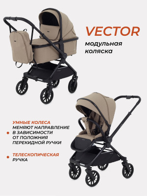 Коляска 2 в 1 Rant Vector RA322 Latte - фото 1