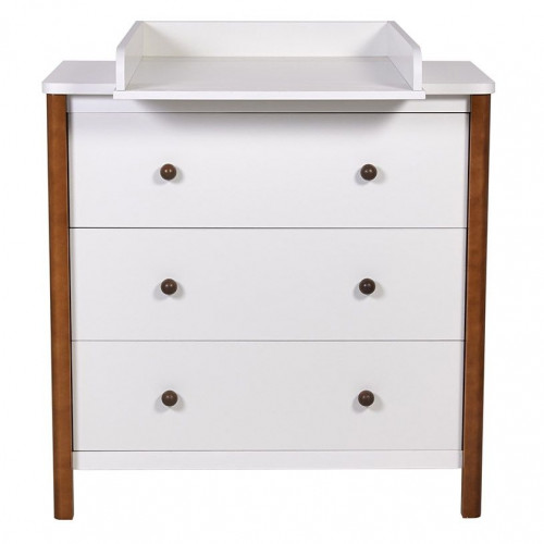 Комод Polini kids Simple 3501 белый-дуб крафт