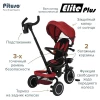 Велоколяска Pituso Elite Plus Red Maroon/Темно-красный