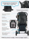 Коляска прогулочная Luxmom T2 черный