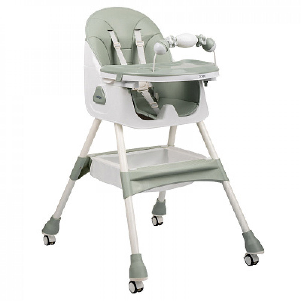 Стул для кормления Indigo Corn зеленый-серый