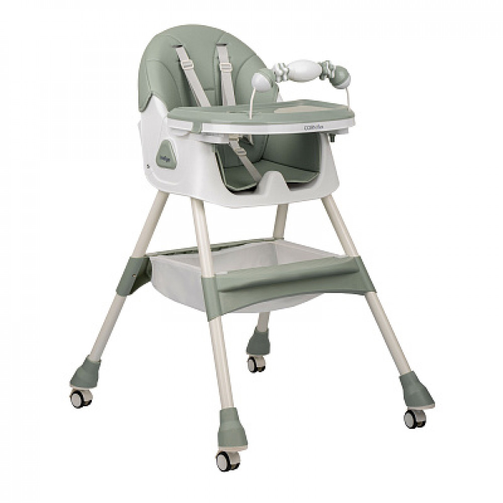 Стул для кормления Indigo Corn Flex зеленый-серый