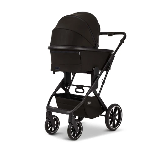 Коляска 2 в 1 Moon Piu black (633)