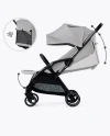 Коляска прогулочная Ining Baby Fold K353 grey