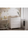 Комод Incanto Nova 800/5 дуб/белый