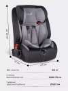 Автокресло Costa HD-02 isofix 1/2/3 (9-36кг) Grey/black