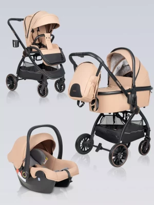 Коляска 3 в 1 Farfello Camille Beige - фото 1