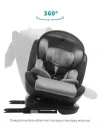 Автокресло Indigo Max-X isofix 0/1/2/3 (0-36 кг) серый