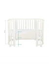 Кроватка-трансформер Indigo Baby Lux без маятника 120*60 (закругленный) сл.кость