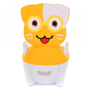 Горшок Pituso Котик в очках Yellow