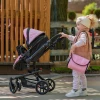 Коляски для кукол 2 в 1 Carrello Fortuna PINK BLACK