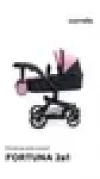 Коляски для кукол 2 в 1 Carrello Fortuna PINK BLACK