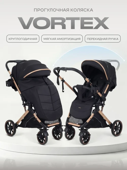 Коляска прогулочная Rant Basic Vortex RA304 Black