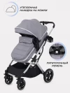 Коляска-трансформер MOWBaby Jasper MB022 3 в 1 Silver Grey
