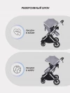 Коляска-трансформер MOWBaby Jasper MB022 3 в 1 Silver Grey