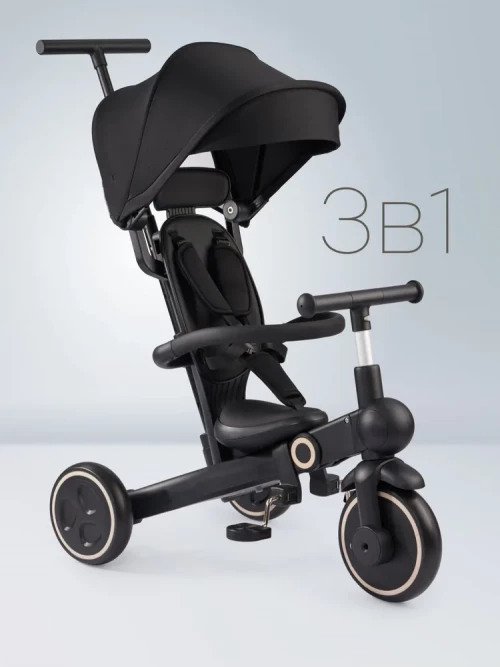 Велоколяска Happy Baby Mercury Pro Black - фото 1