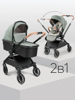 Коляска 2 в 1 Happy Baby Celine Pro dark olive - фото 1