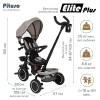 Велоколяска Pituso Elite Plus Beige