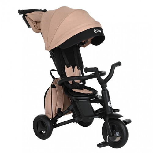 Велоколяска Pituso QPlay Nova + Beige/black