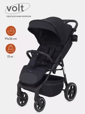 Коляска прогулочная Rant Volt RA353 black - фото 1