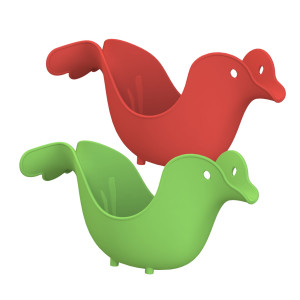 Ковш для купания KidPlast Птица красный зеленый