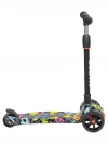 Самокат 3-х колесный Farfello FG-11 граффити черный
