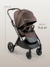 Коляска прогулочная Happy Baby Luna 360 dark brown