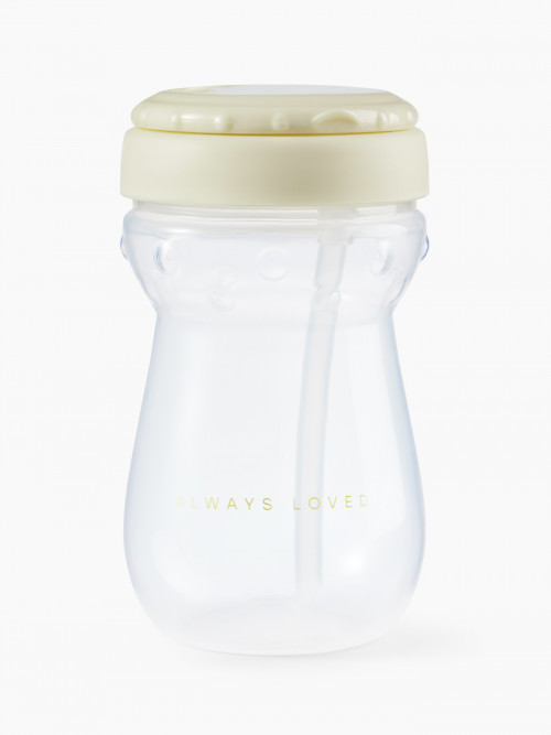 14011, Поильник для кормления с трубочкой 360 мл. (cream, 14011)