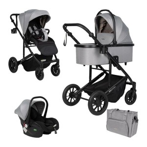 Коляска 3 в 1 Farfello Sola Trio Comfort Silver grey