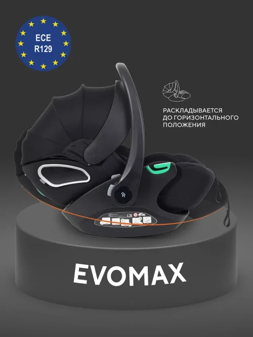 Автокресло Rant Evomax KBH602 0+ (0-13кг) Black  - фото 1