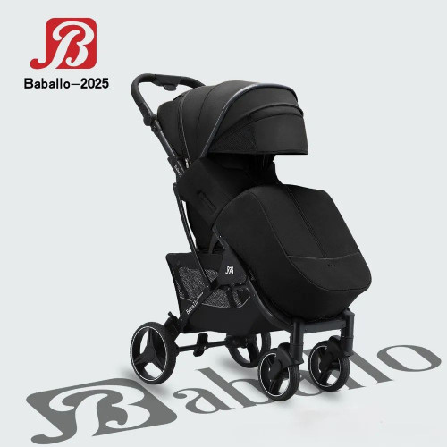 Коляска прогулочная Baballo 2025 черный ч/р - фото 1