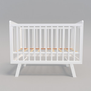 Кроватка Incanto Anniken 120*60 без маятника белый/белый