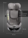 Автокресло Happy Baby Kidster isofix 0/1/2/3 (0-36кг) dark grey
