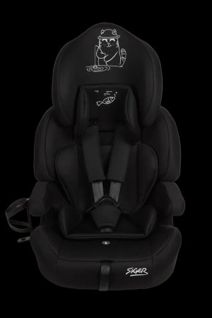 Автокресло Siger Стар Isofix Lux 1/2/3 (9-36кг) черный кот
