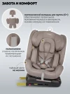 Автокресло Indigo Tourneo S isofix 0/1/2/3 (0-36кг) бежевый