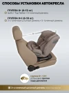 Автокресло Indigo Tourneo S isofix 0/1/2/3 (0-36кг) бежевый