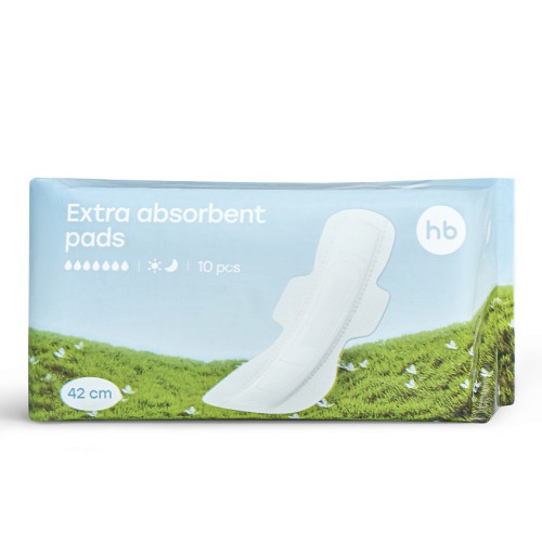 Прокладки послеродовые Happy Baby 420 мм (white)