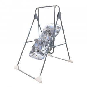 Качели напольные Globex Ветерок-Люкc Серый Мишки