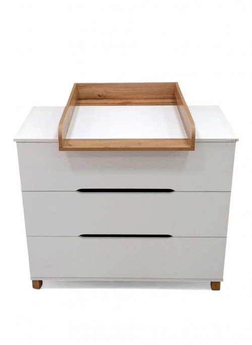 Комод My Baby Sofia Lux 100 см белый-дуб вотан