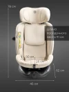Автокресло Happy Baby Kidster isofix 0/1/2/3 (0-36кг) Milky