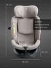 Автокресло Happy Baby Kidster isofix 0/1/2/3 (0-36кг) Beige grey