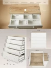 Комод Rant Levi 80 см с органанайзером Cloud White